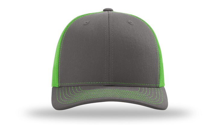 Richardson 112 - Charcoal/Neon Green
