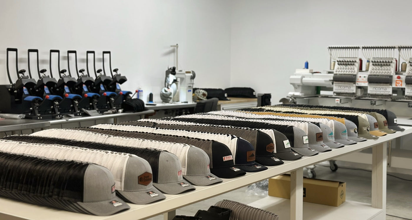 Bulk hat manufacturing facility