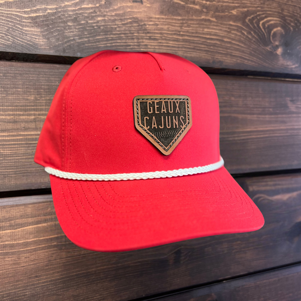Home Plate Leather Patch Hat